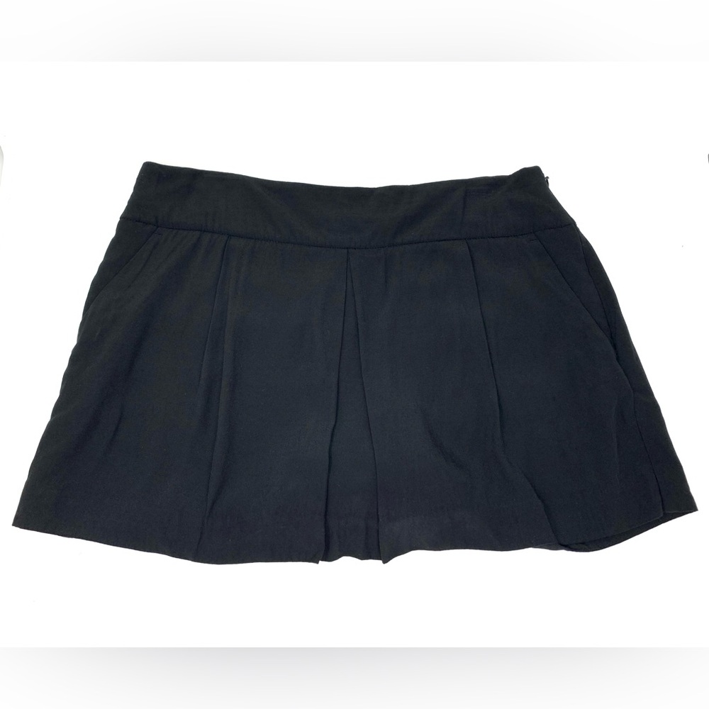 LOFT Black Dressing Skort Shorts Pleated Mini Skirt Women's size 10